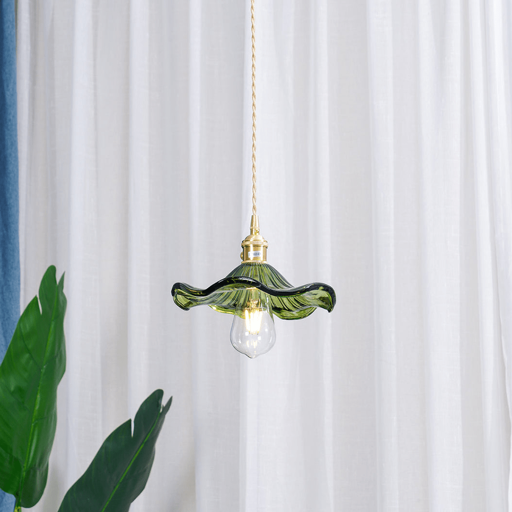 HANGLAMP BLOEMPATROON | BRUIN