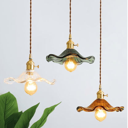 HANGLAMP BLOEMPATROON | GROEN