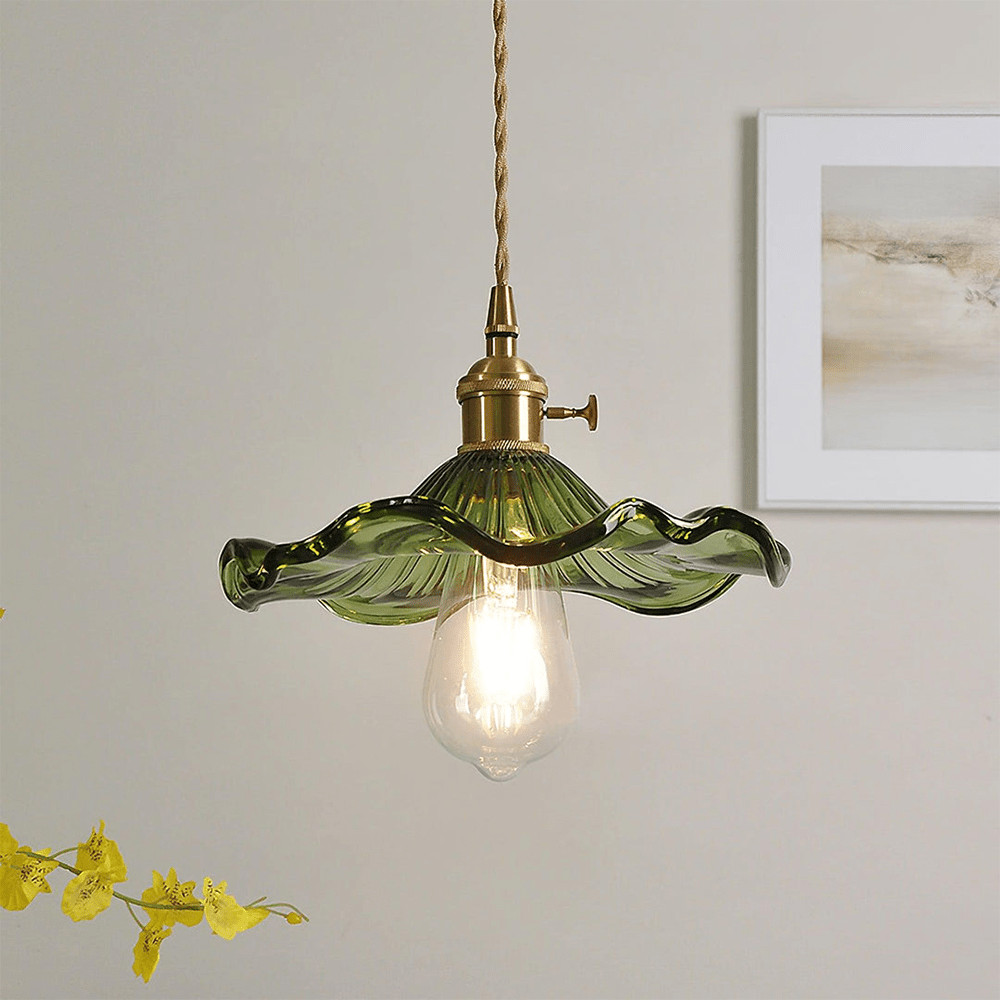 HANGLAMP BLOEMPATROON | BRUIN