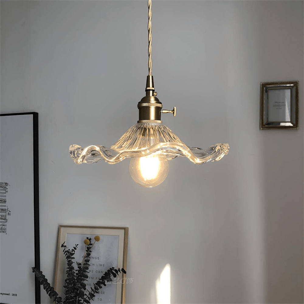 HANGLAMP BLOEMPATROON | GROEN