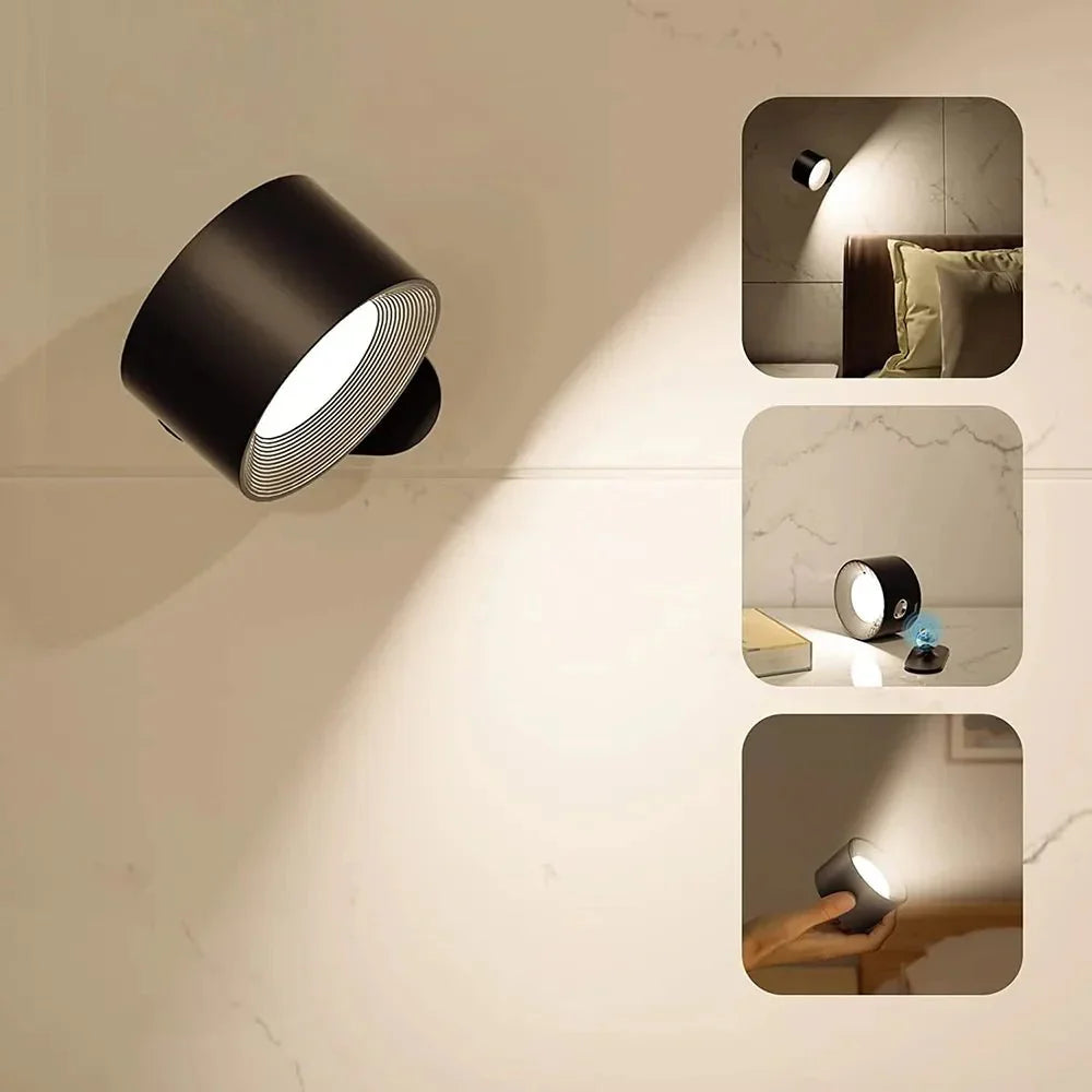 MAGNETISCHE WANDLAMP | 360° GRADEN | DRAADLOOS