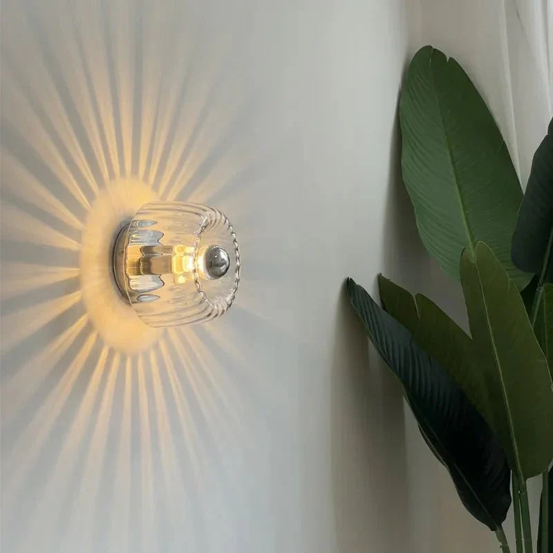 GLAZEN WANDLAMP | ZACHTE VERLICHTING